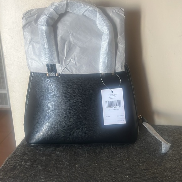 Kate Spade Black Satchel Bag Small Dome Satchel Patterson Drive - Picture 2 of 3